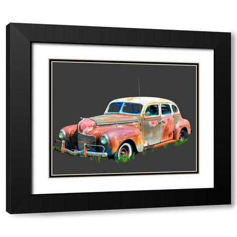 Rusty Car II Black Modern Wood Framed Art Print with Double Matting by Kalina, Emily