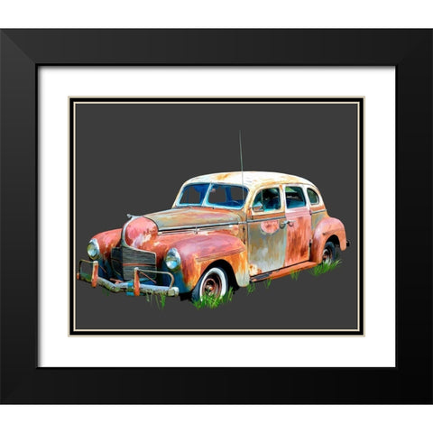 Rusty Car II Black Modern Wood Framed Art Print with Double Matting by Kalina, Emily