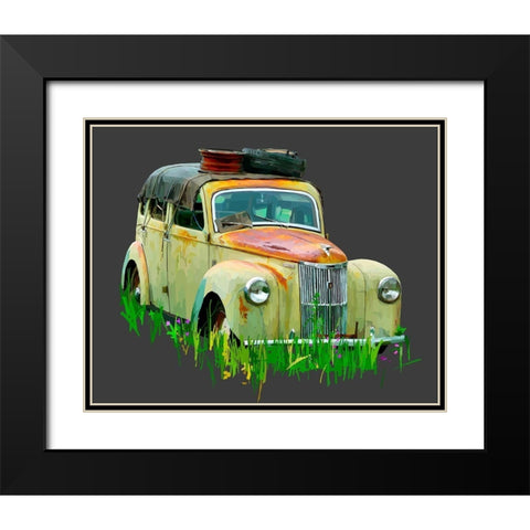 Rusty Car III Black Modern Wood Framed Art Print with Double Matting by Kalina, Emily
