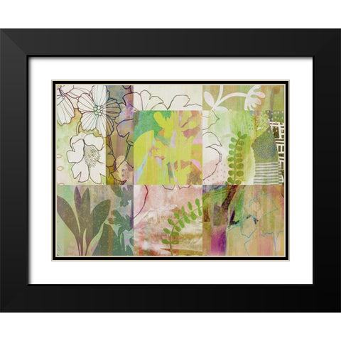 Sage Obscurity I Black Modern Wood Framed Art Print with Double Matting by Naskrent, Delores