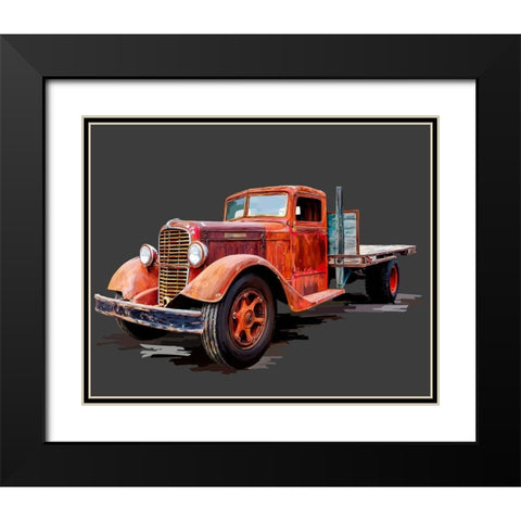 Vintage Truck I Black Modern Wood Framed Art Print with Double Matting by Kalina, Emily