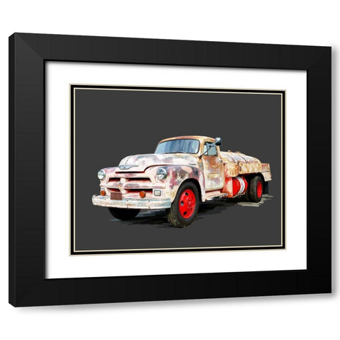 Vintage Truck II Black Modern Wood Framed Art Print with Double Matting by Kalina, Emily