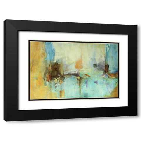 EdiciÃ³n SabidurÃ­a Abstrata Black Modern Wood Framed Art Print with Double Matting by Villarreal, Gabriela