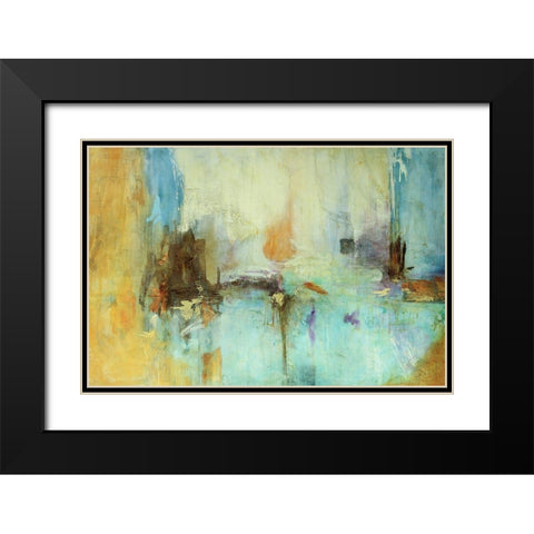 EdiciÃ³n SabidurÃ­a Abstrata Black Modern Wood Framed Art Print with Double Matting by Villarreal, Gabriela