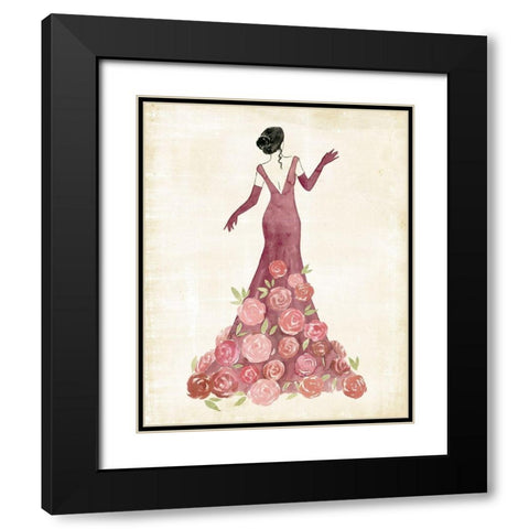 Garland Gown II Black Modern Wood Framed Art Print with Double Matting by Popp, Grace
