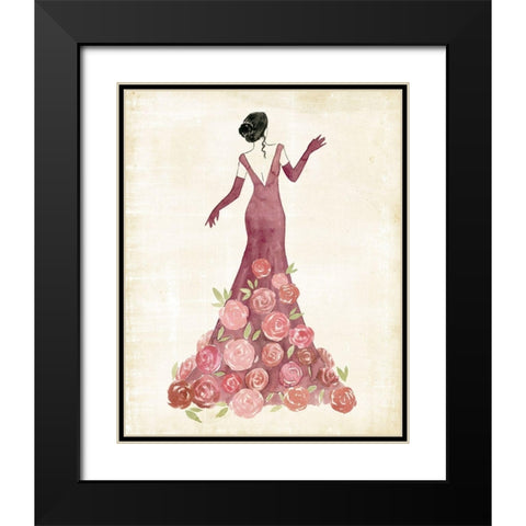 Garland Gown II Black Modern Wood Framed Art Print with Double Matting by Popp, Grace