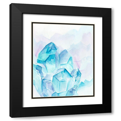 Crystal Facets II Black Modern Wood Framed Art Print with Double Matting by Parker, Jennifer Paxton
