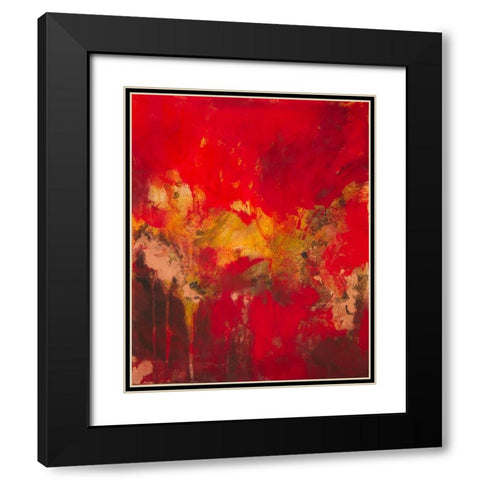 Copper and Red I Black Modern Wood Framed Art Print with Double Matting by Gardner, Jennifer