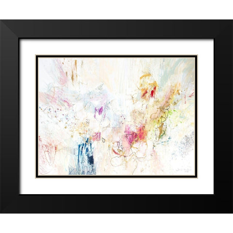 White Series I Black Modern Wood Framed Art Print with Double Matting by Gardner, Jennifer