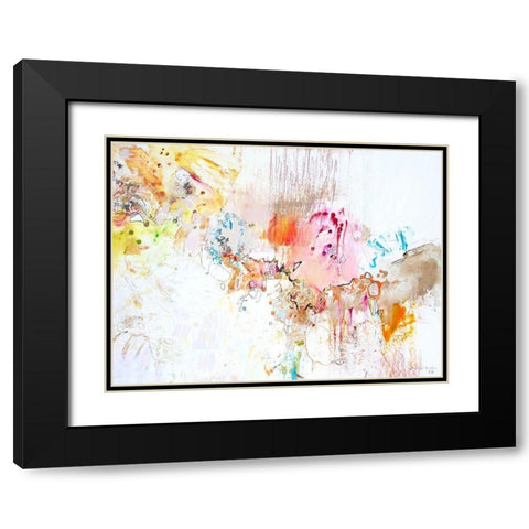 White Series II Black Modern Wood Framed Art Print with Double Matting by Gardner, Jennifer