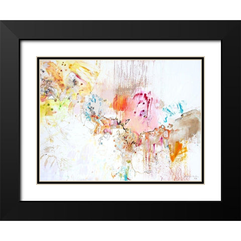 White Series II Black Modern Wood Framed Art Print with Double Matting by Gardner, Jennifer