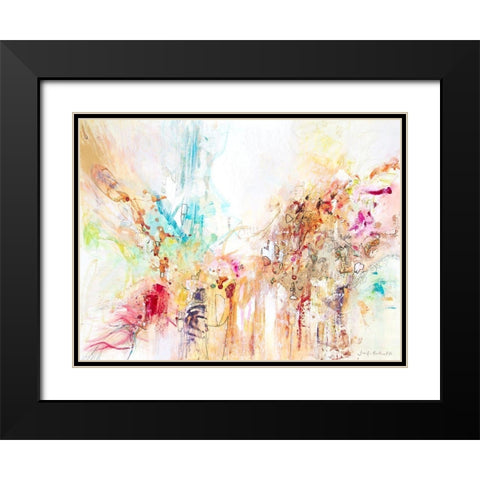 White Series III Black Modern Wood Framed Art Print with Double Matting by Gardner, Jennifer