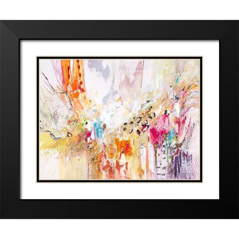 White Series IV Black Modern Wood Framed Art Print with Double Matting by Gardner, Jennifer
