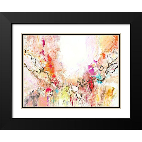White Series VII Black Modern Wood Framed Art Print with Double Matting by Gardner, Jennifer