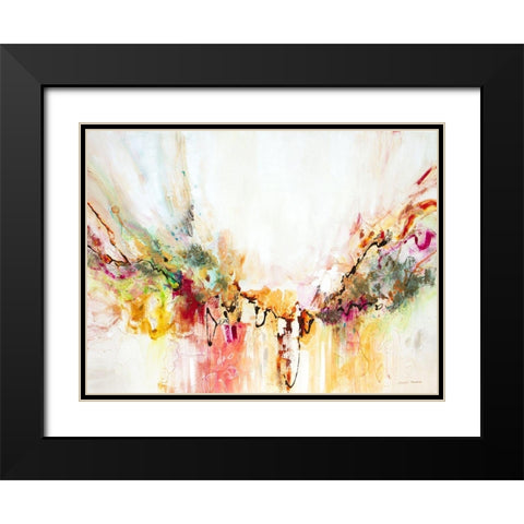 White Series VIII Black Modern Wood Framed Art Print with Double Matting by Gardner, Jennifer