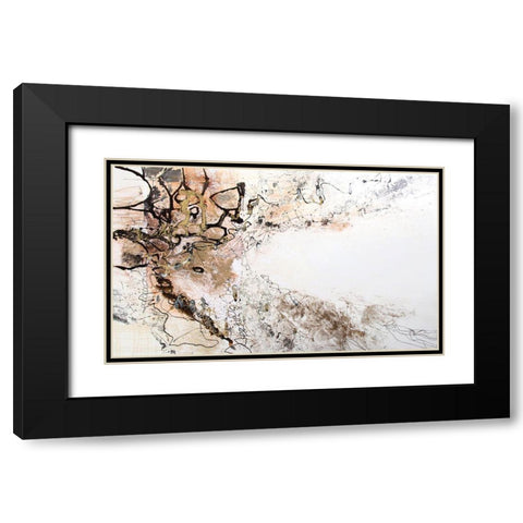 Black and White Series V Black Modern Wood Framed Art Print with Double Matting by Gardner, Jennifer