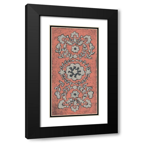 Stitch Work I Black Modern Wood Framed Art Print with Double Matting by Zarris, Chariklia