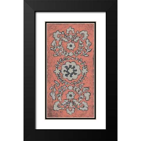 Stitch Work I Black Modern Wood Framed Art Print with Double Matting by Zarris, Chariklia