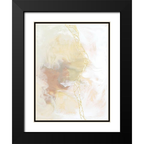 Blush Matrix II Black Modern Wood Framed Art Print with Double Matting by Goldberger, Jennifer