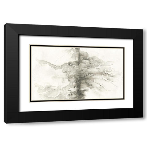 Infused Memory III Black Modern Wood Framed Art Print with Double Matting by Stramel, Renee W.