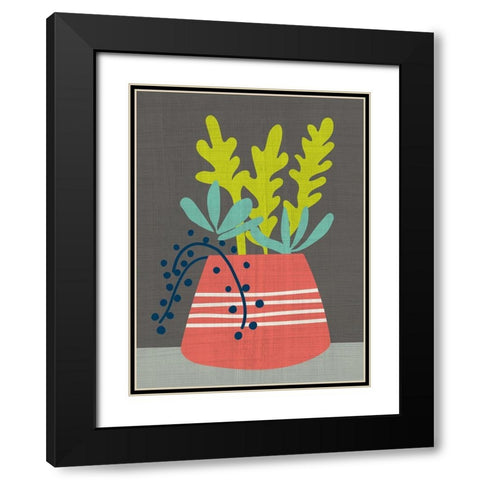 Clay Pot I Black Modern Wood Framed Art Print with Double Matting by Zarris, Chariklia