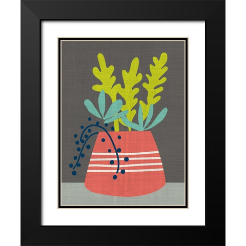 Clay Pot I Black Modern Wood Framed Art Print with Double Matting by Zarris, Chariklia