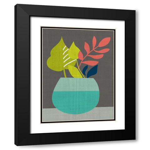 Clay Pot II Black Modern Wood Framed Art Print with Double Matting by Zarris, Chariklia