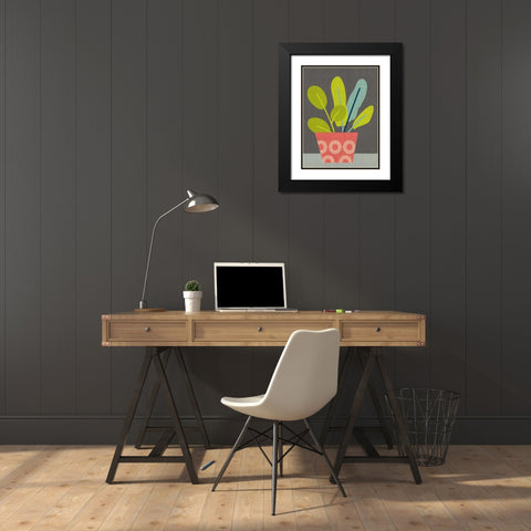 Clay Pot III Black Modern Wood Framed Art Print with Double Matting by Zarris, Chariklia