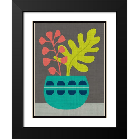 Clay Pot IV Black Modern Wood Framed Art Print with Double Matting by Zarris, Chariklia