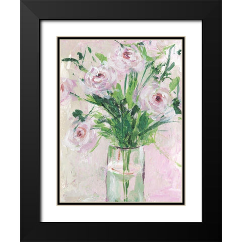 The Morning Dew I Black Modern Wood Framed Art Print with Double Matting by Wang, Melissa