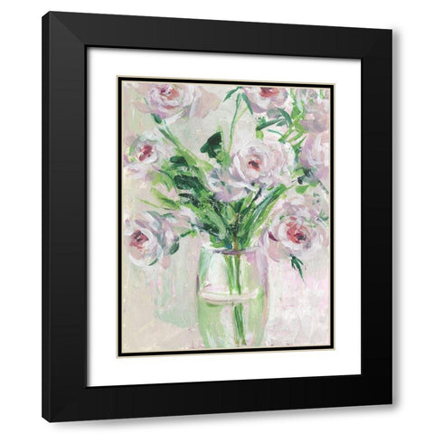 The Morning Dew II Black Modern Wood Framed Art Print with Double Matting by Wang, Melissa