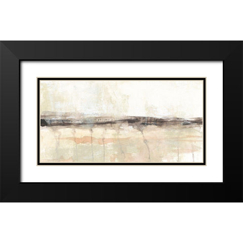 Umber Horizon II Black Modern Wood Framed Art Print with Double Matting by Goldberger, Jennifer