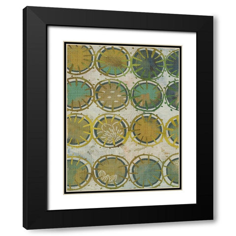 Jadeite II Black Modern Wood Framed Art Print with Double Matting by Zarris, Chariklia