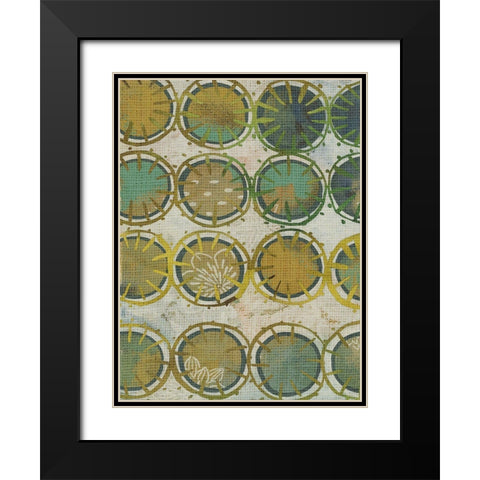 Jadeite II Black Modern Wood Framed Art Print with Double Matting by Zarris, Chariklia