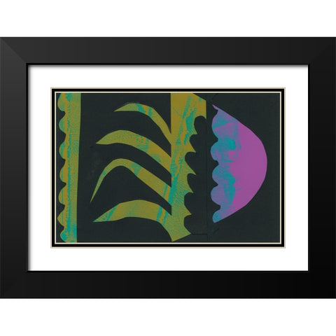 Cabana II Black Modern Wood Framed Art Print with Double Matting by Stramel, Renee W.