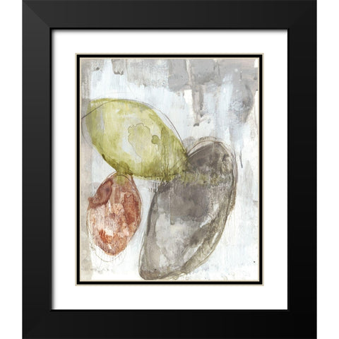 Earth Orbs I Black Modern Wood Framed Art Print with Double Matting by Goldberger, Jennifer