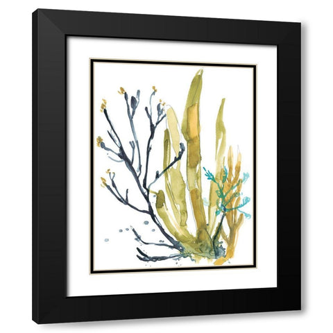 Reef Illusion I Black Modern Wood Framed Art Print with Double Matting by Goldberger, Jennifer
