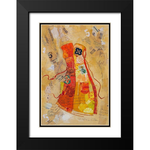 Dress Whimsy II Black Modern Wood Framed Art Print with Double Matting by St. Hilaire, Elizabeth