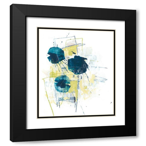 Orbital Array I Black Modern Wood Framed Art Print with Double Matting by Vess, June Erica