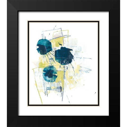 Orbital Array I Black Modern Wood Framed Art Print with Double Matting by Vess, June Erica