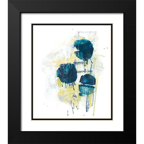 Orbital Array II Black Modern Wood Framed Art Print with Double Matting by Vess, June Erica