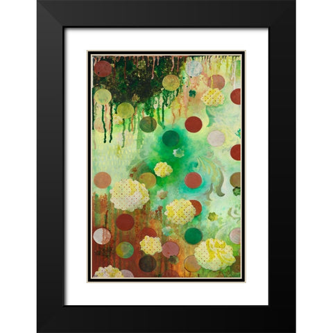 Floating Jade Garden I Black Modern Wood Framed Art Print with Double Matting by Robinson, Heather