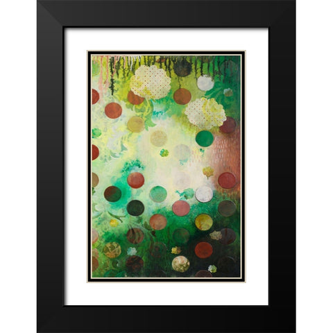 Floating Jade Garden II Black Modern Wood Framed Art Print with Double Matting by Robinson, Heather