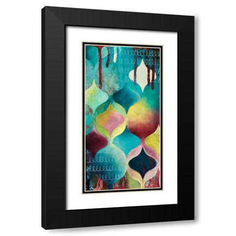 Ambrosial II Black Modern Wood Framed Art Print with Double Matting by Robinson, Heather