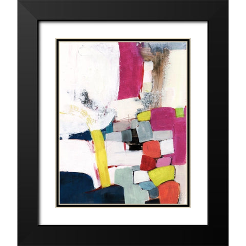 Bevy II Black Modern Wood Framed Art Print with Double Matting by Borges, Victoria