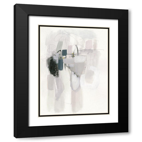 Spree IV Black Modern Wood Framed Art Print with Double Matting by Borges, Victoria