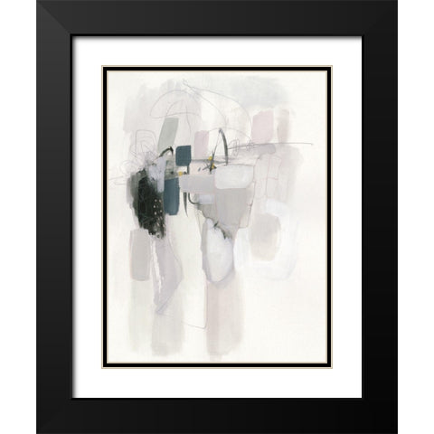 Spree IV Black Modern Wood Framed Art Print with Double Matting by Borges, Victoria