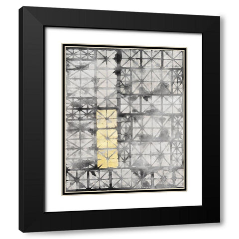 Gilded Junction I Black Modern Wood Framed Art Print with Double Matting by Stramel, Renee W.