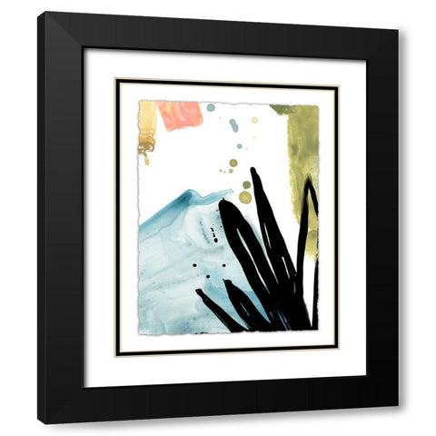Tropical Moderne IX Black Modern Wood Framed Art Print with Double Matting by Vess, June Erica