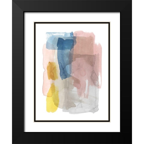 Puddle Pastel I Black Modern Wood Framed Art Print with Double Matting by Popp, Grace
